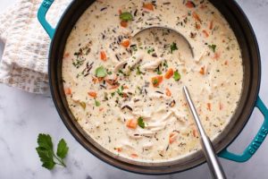 Creamy Wild Rice & Mushroom Soup