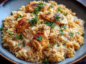Creamy Chicken and Rice: