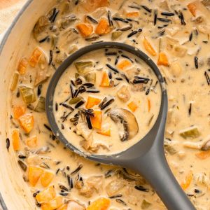 Creamy Wild Rice & Mushroom Soup