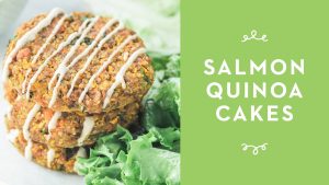 Salmon Cakes with Tahini Slaw